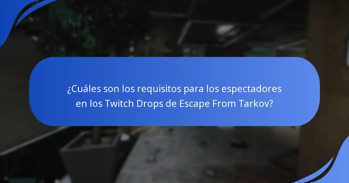 ¿Cuáles son los problemas comunes con los Twitch Drops en Escape From Tarkov?