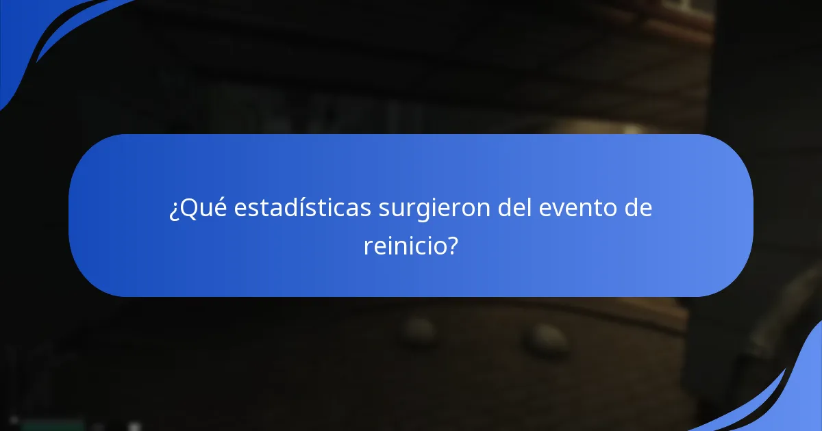 ¿Cómo se comparan los premios del evento de reinicio con eventos anteriores?