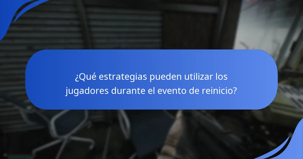 ¿Qué recompensas y premios están disponibles durante el evento de reinicio?